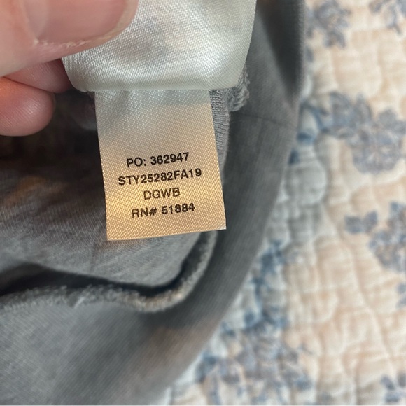 Patagonia Organic Cotton Quilted T-Snap Pullover Size Large Drifter Grey - Picture 6 of 10